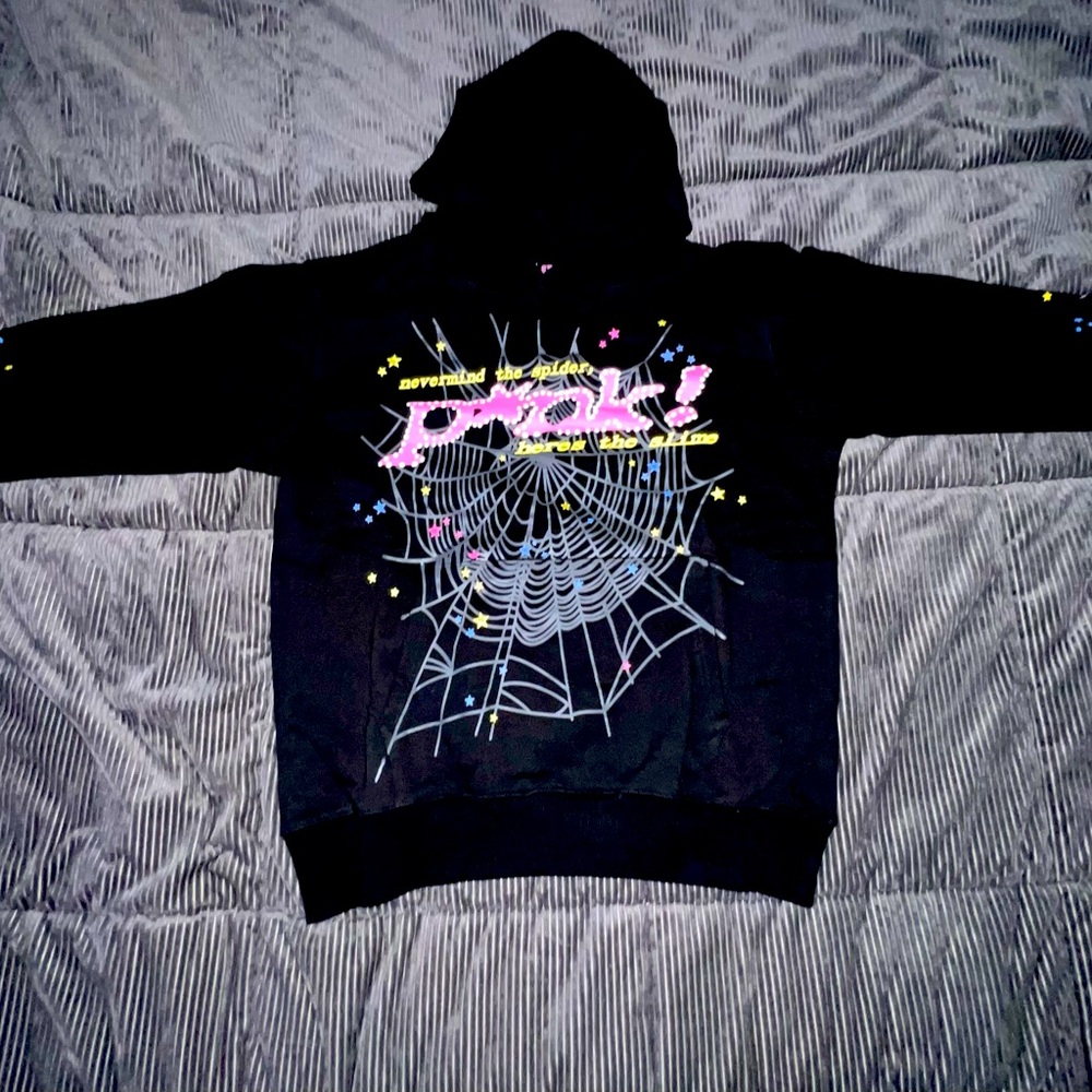 P*nk Sp5der Hoodie “Black”